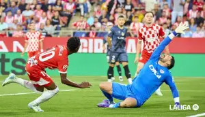 Batalla, en el Girona - Rayo Vallecano