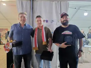 José Luis Martín, Cota y Alberto Leva (Matagigantes), premiados por la Federación de Peñas del Rayo Vallecano