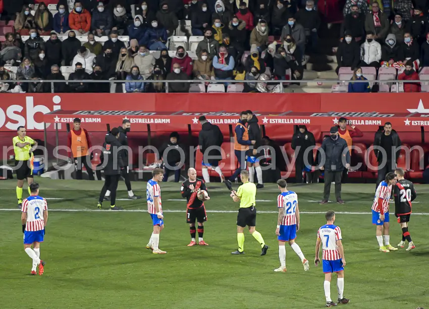 Momento del Girona - Rayo de Copa del Rey temporada 21-22