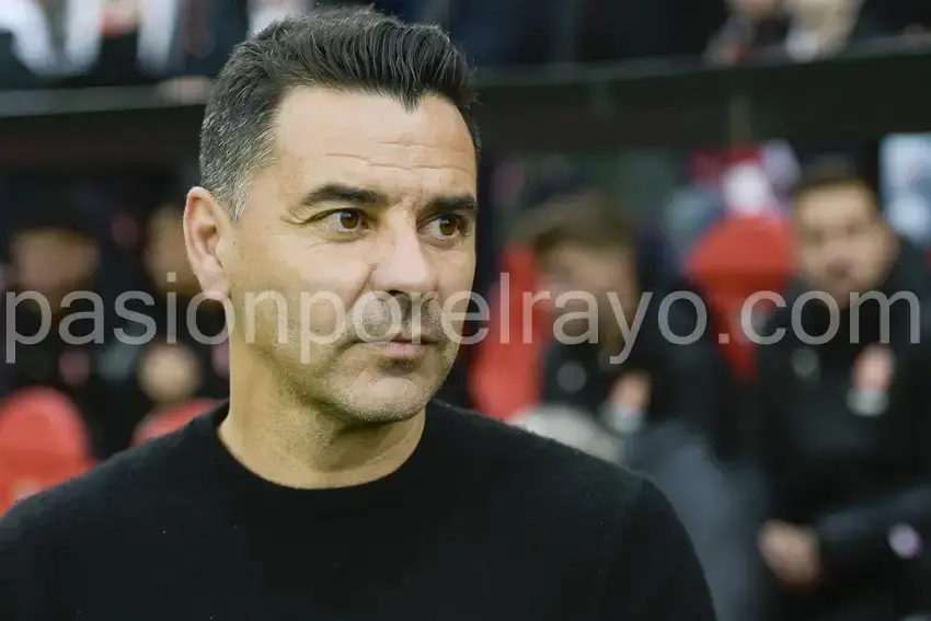 Míchel, en su visita a Vallecas como entrenador del Girona