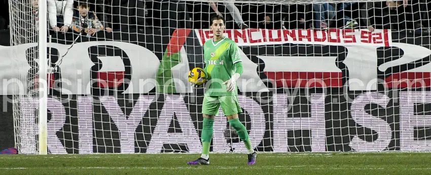 Dani Cárdenas durante el Rayo Vallecano 2-1 Celta de Vigo