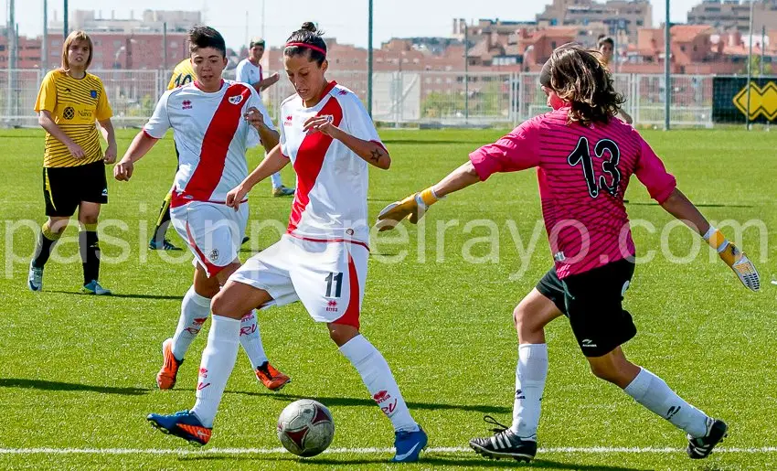 Jennifer Hermoso, en su etapa en el Rayo Femenino