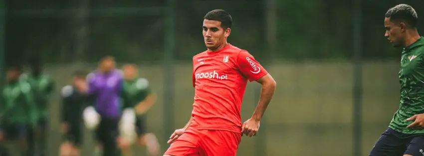 Momento del duelo de pretemporada del Braga ante el Moreirense