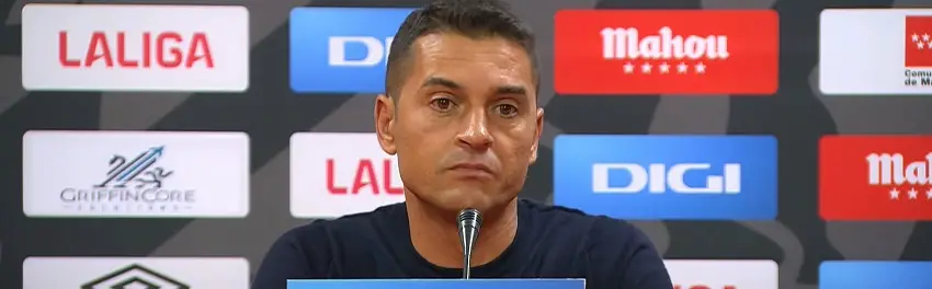 Francisco en la rueda de prensa posterior al Rayo 1-1 Villarreal