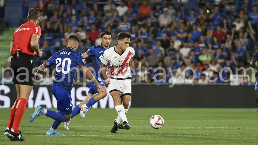 Pedro Díaz, debutando en primera división