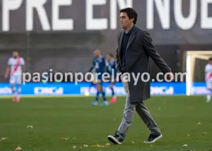 Andoni Iraola, entrenador del Rayo Vallecanoo