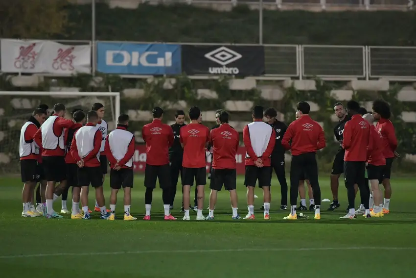 Entrenamiento del Rayo Vallecano