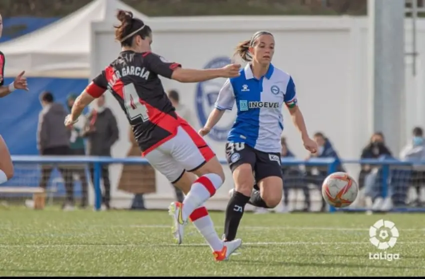 Pilar García, durante el partido Alavés Femenino - Rayo Femenino