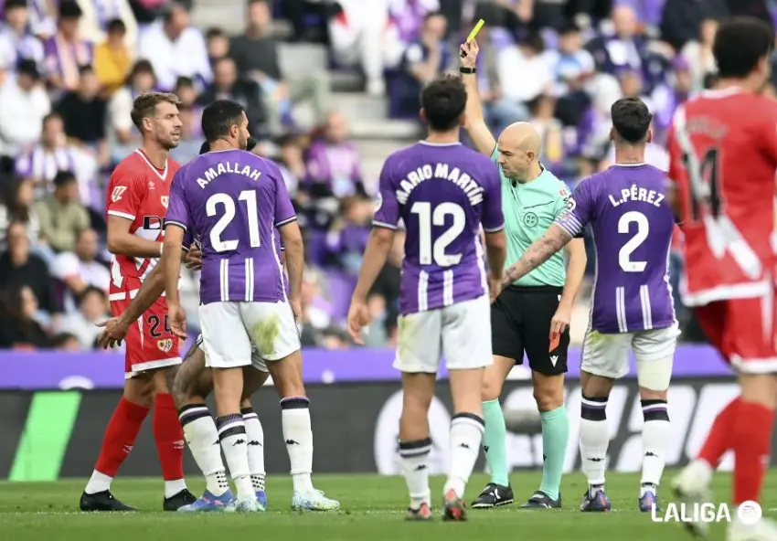 González Fuertes, en el Valladolid - Rayo Vallecano