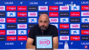 Manolo González, en la rueda de prensa post-partido del Espanyol 2-1 Rayo Vallecano