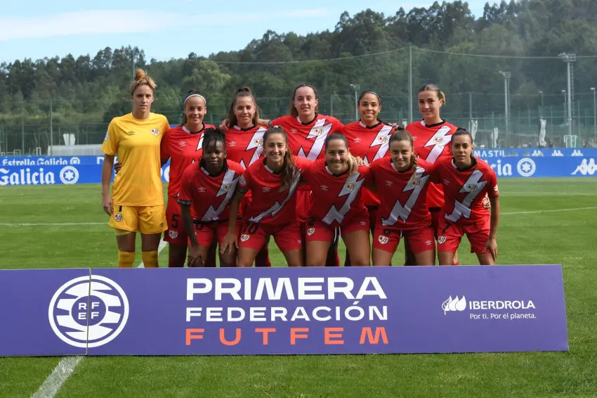 11 del Rayo Femenino contra el Deportivo Abanca