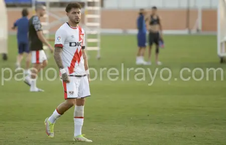 Sergio Moreno, en su último partido con el Rayo Vallecano en Leganés