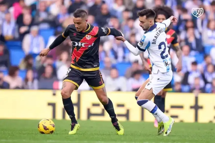 Trejo durante el partido de la temporada pasada en Anoeta