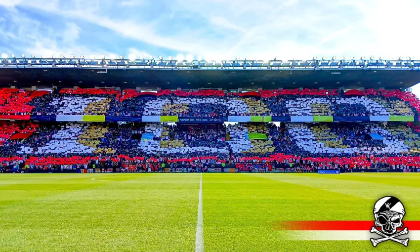 Mosaico del centenario en el estadio del Rayo Vallecano