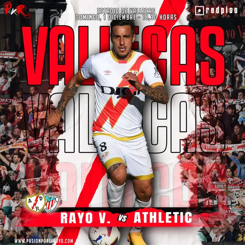 Cartel del Rayo Vallecano - Athletic Club