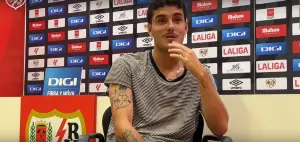 Camello, en la entrevista con el Rayo Vallecano