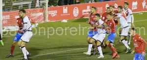 Imagen del partido de Copa del Rey que enfrentó al Saguntino y al Rayo Vallecano