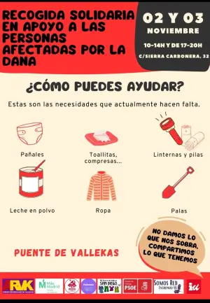 Recogida de víveres y productos necesarios para Valencia y Létur