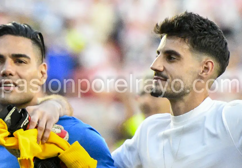 Oscar Valentín en la despedida de la temporada ayer en Vallecas