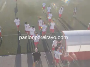 Primer entrenamiento del Rayo Juvenil A