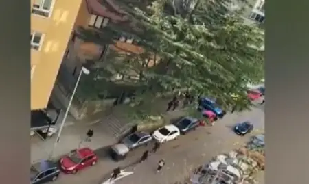 Imagen del vídeo que recoge el momento de los enfrentamientos