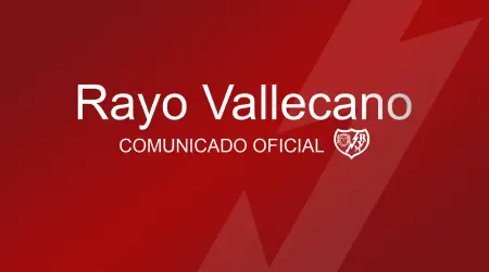 Imagen del Rayo Vallecano en un comunicado