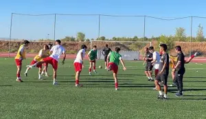 Calentamiento del Rayo B contra el Mexico FC