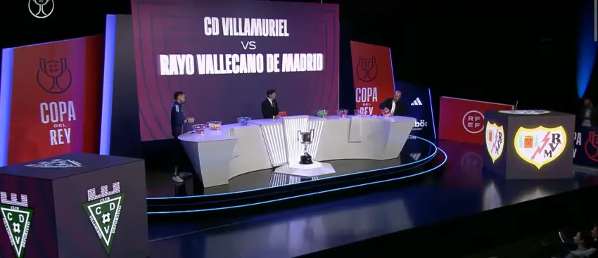 Imagen del sorteo de Copa del Rey