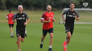 Entrenamiento del Rayo Vallecano en Reino Unido