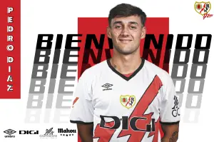 Imagen del fichaje de Pedro Díaz por el Rayo Vallecano