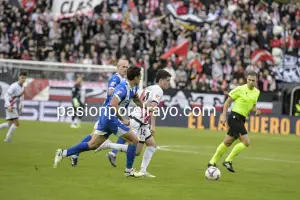 Camello, en un momento del Rayo Vallecano - Alavés