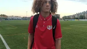 Marco de las Sías, en una entrevista con el Rayo Juvenil