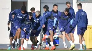 Entrenamiento del Rayo Vallecano