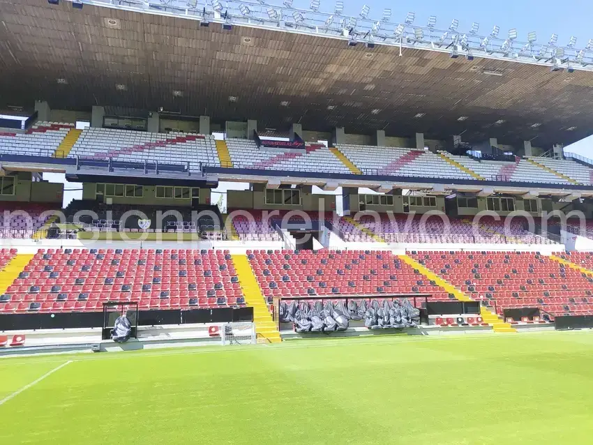 Imagen del estadio de Vallecas