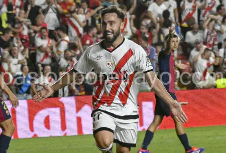 Unai López, tras su gol al Barcelona