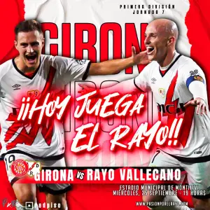 Cartel del Girona - Rayo Vallecano