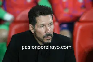 Simeone, en el Rayo Vallecano 1-1 Atlético de Madrid