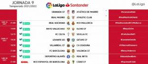 Horario del Rayo - Elche de la jornada 9