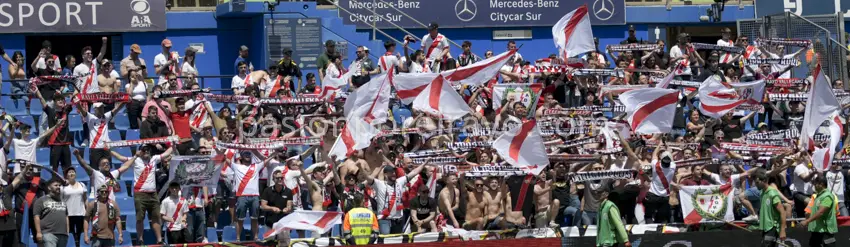 Desplazamiento de aficionados del Rayo Vallecano