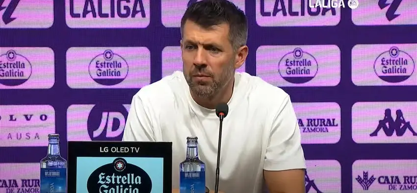 Pezzolano en sala de prensa tras el Valladolid 1-2 Rayo Vallecano