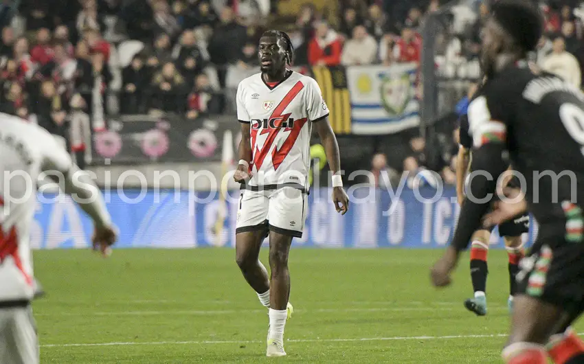 Nteka durante el Rayo Vallecano 1-2 Athletic