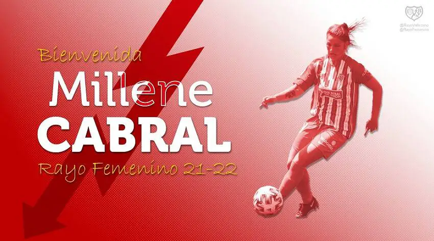 El Rayo Femenino hace oficial el fichaje de Millene Cabral