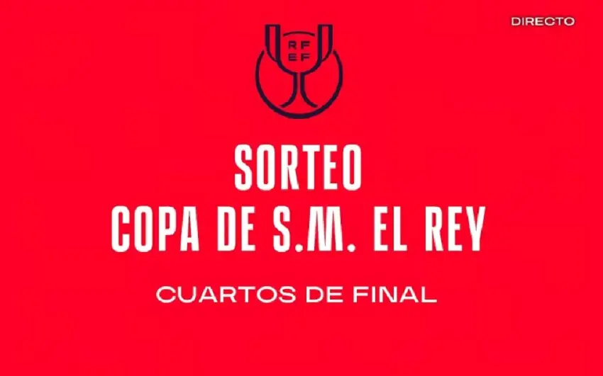 Imagen del sorteo de 1/4 final de Copa del Rey
