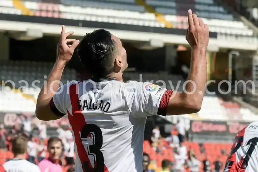 Falcao, delantero del Rayo Vallecano