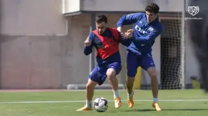 Entrenamiento del Rayo Vallecano