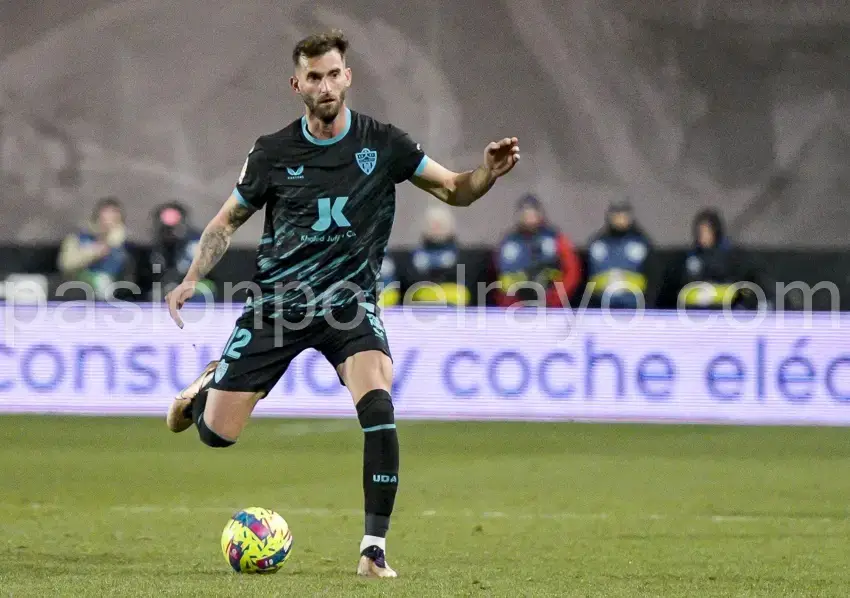 Leo Baptistao, en su última visita a Vallecas con el Almería