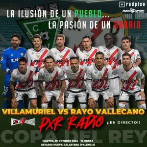 Cartel del Villamuriel - Rayo Vallecano con Redpiso y AquaSport