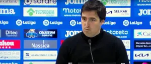 Andoni Iraola en rueda de prensa tras el Getafe 1-1 Rayo Vallecano