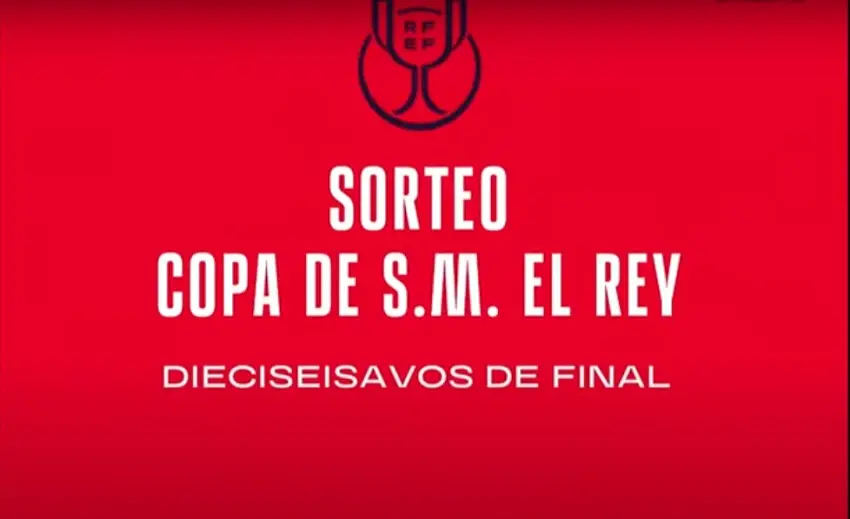 Imagen del sorteo de 1/16 final de Copa del Rey