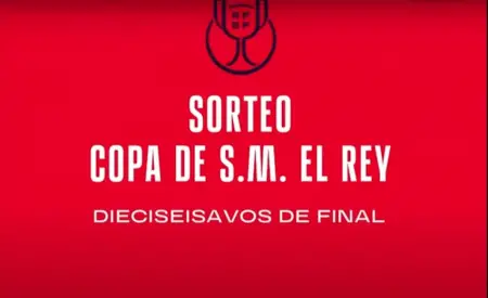 Imagen del sorteo de 1/16 final de Copa del Rey